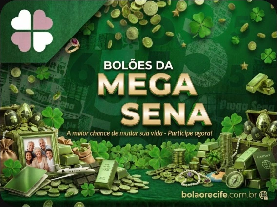 Banner Sorteio Bolão Mega Sena Recife